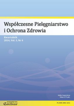 Zeszyt 4/2014 Współczesne Pielęgniarstwo i Ochrona Zdrowia